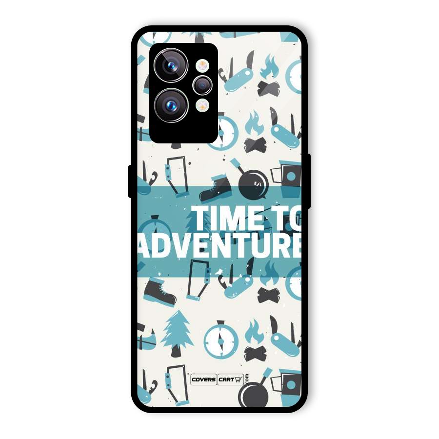 Time To Adventure Blazing Blue Glass Back Case for Realme GT2 Pro
