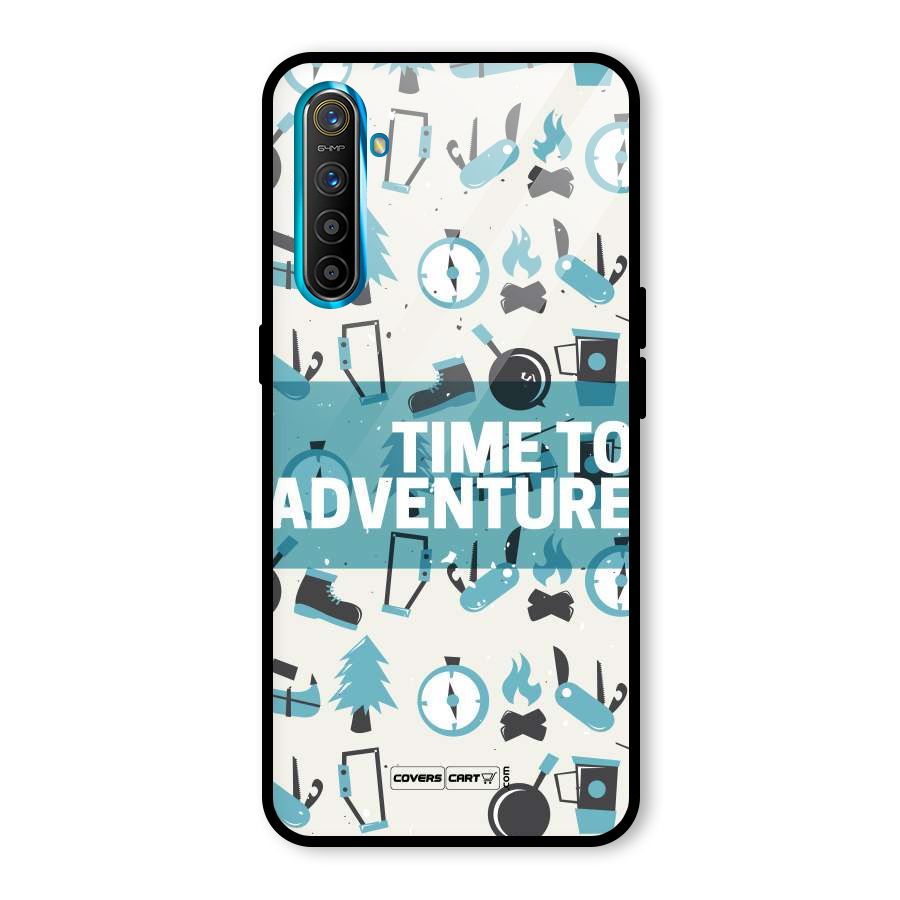 Time To Adventure Blazing Blue Glass Back Case for Realme XT