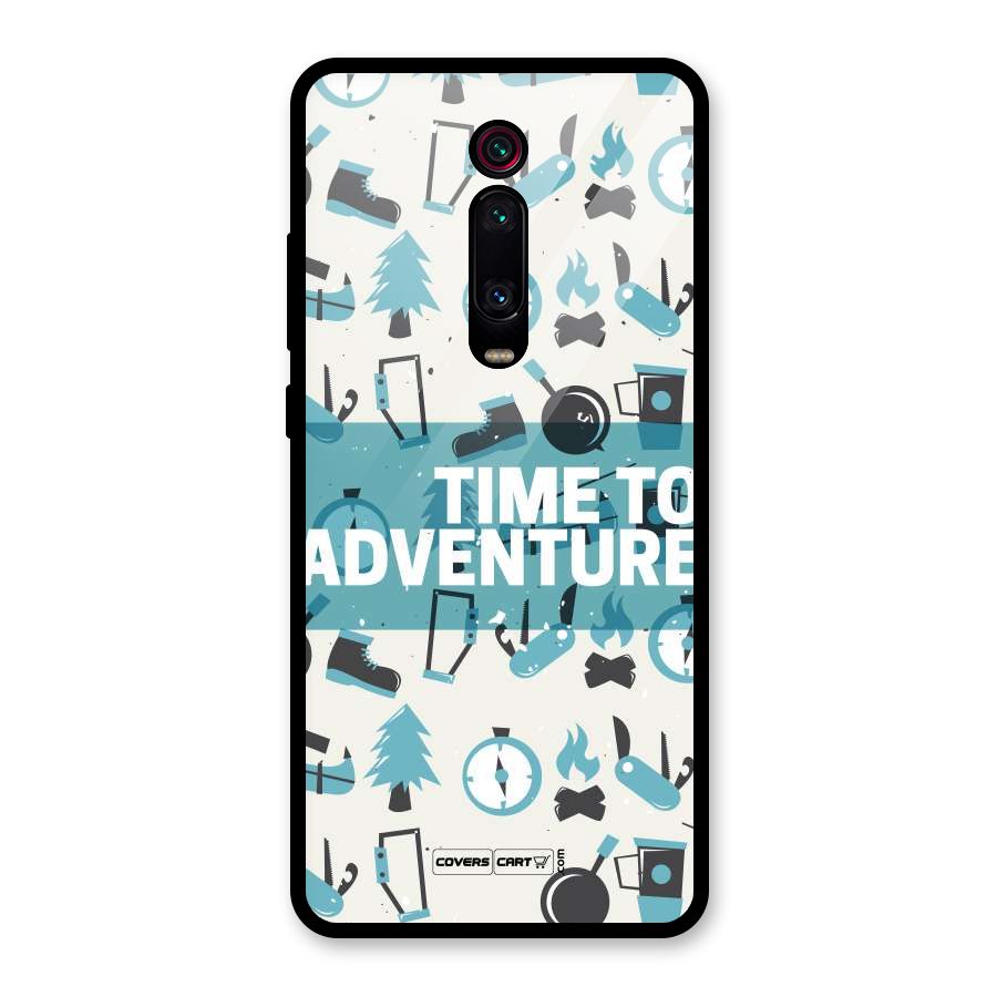 Time To Adventure Blazing Blue Glass Back Case for Redmi K20