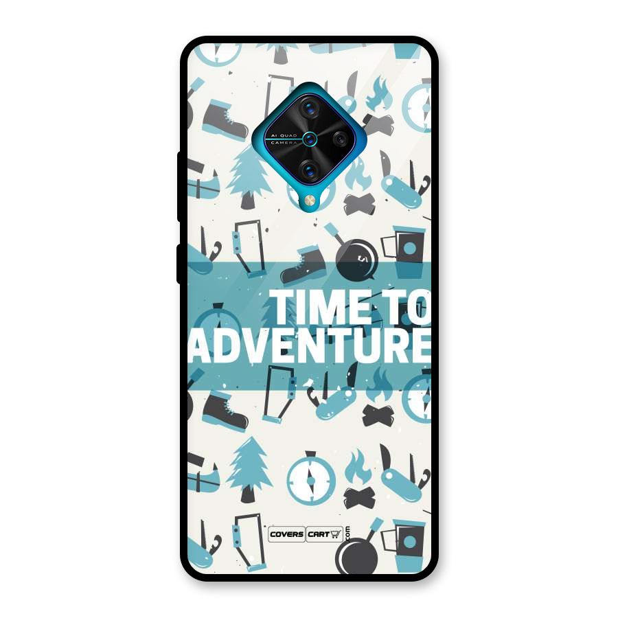 Time To Adventure Blazing Blue Glass Back Case for Vivo S1 Pro