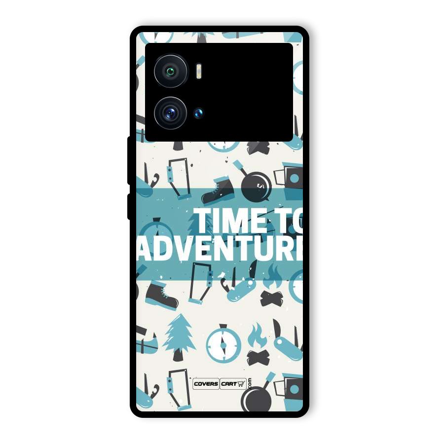 Time To Adventure Blazing Blue Glass Back Case for Vivo iQOO 9 Pro