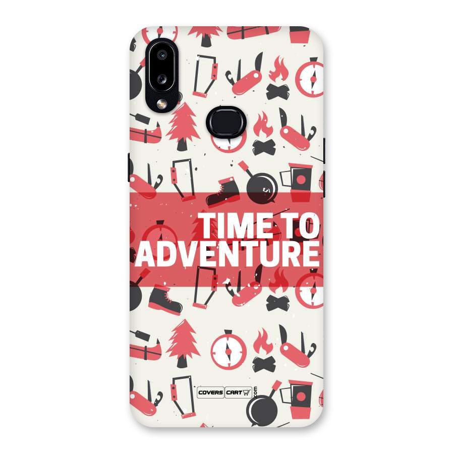 Time To Adventure Radiant Red Back Case for Galaxy A10s