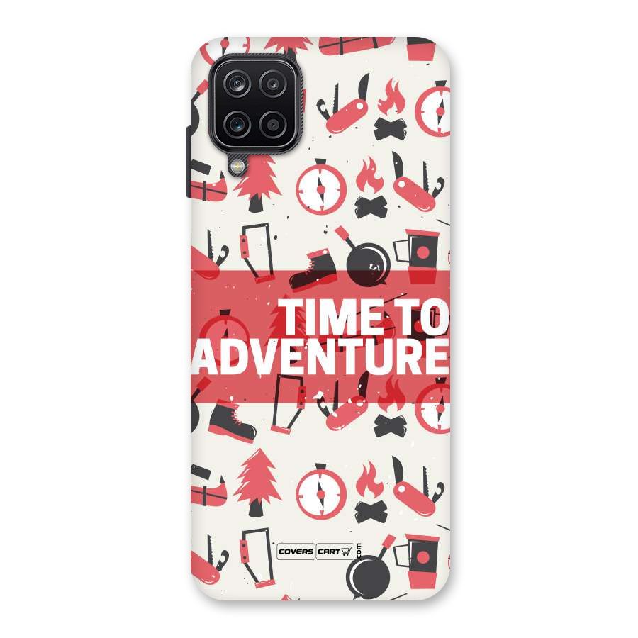Time To Adventure Radiant Red Back Case for Galaxy A12