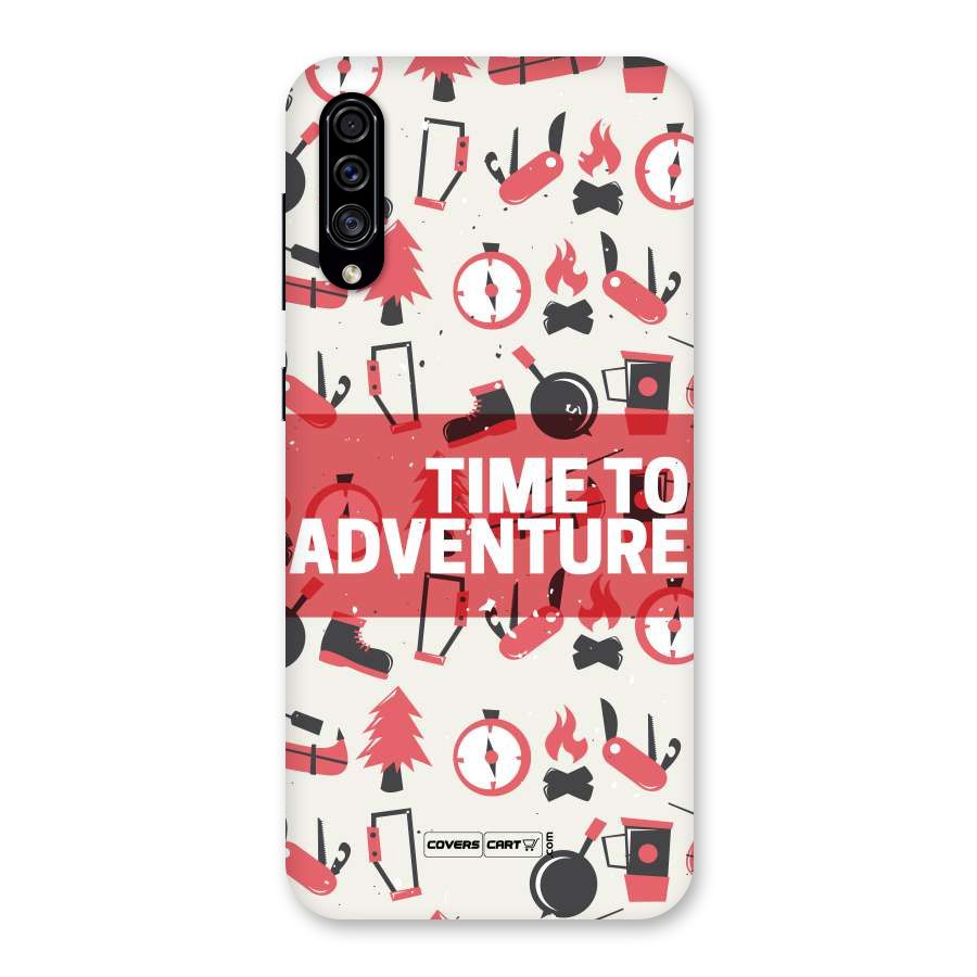 Time To Adventure Radiant Red Back Case for Galaxy A30s