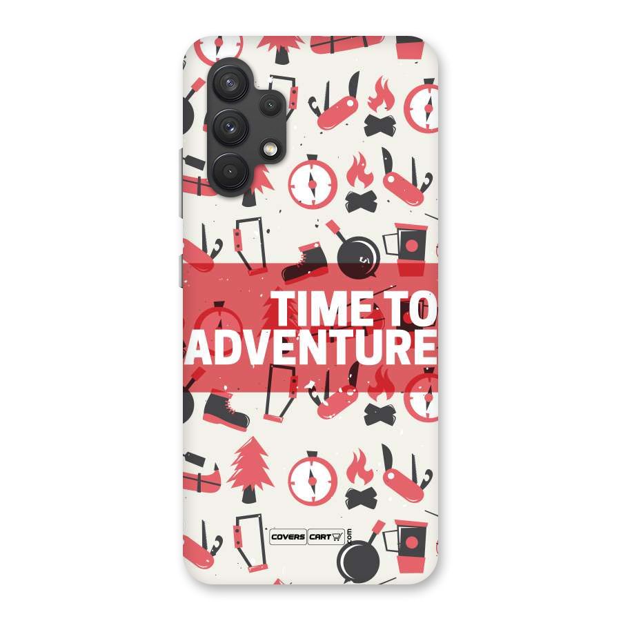 Time To Adventure Radiant Red Back Case for Galaxy A32