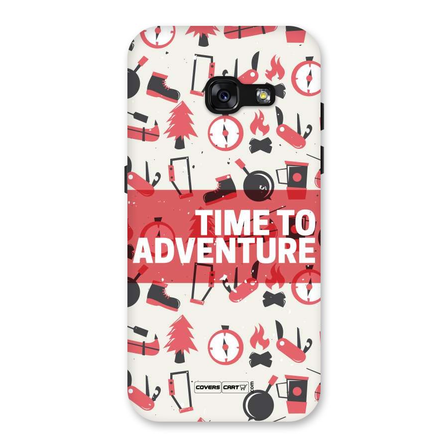 Time To Adventure Radiant Red Back Case for Galaxy A3 (2017)
