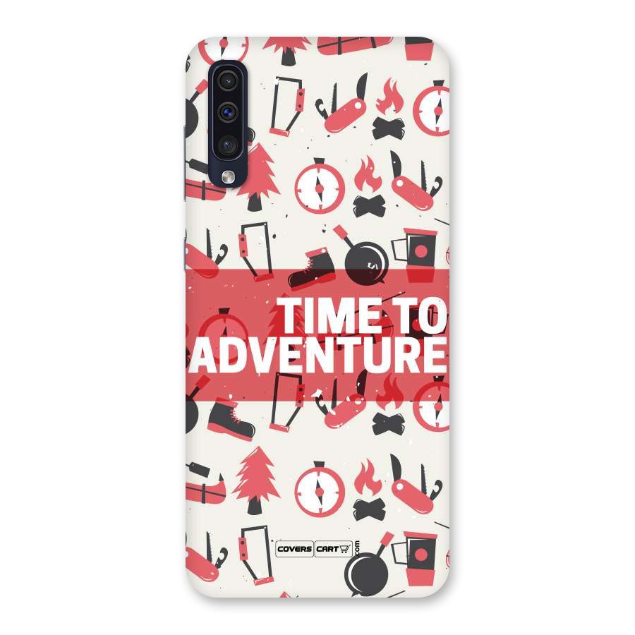 Time To Adventure Radiant Red Back Case for Galaxy A50s