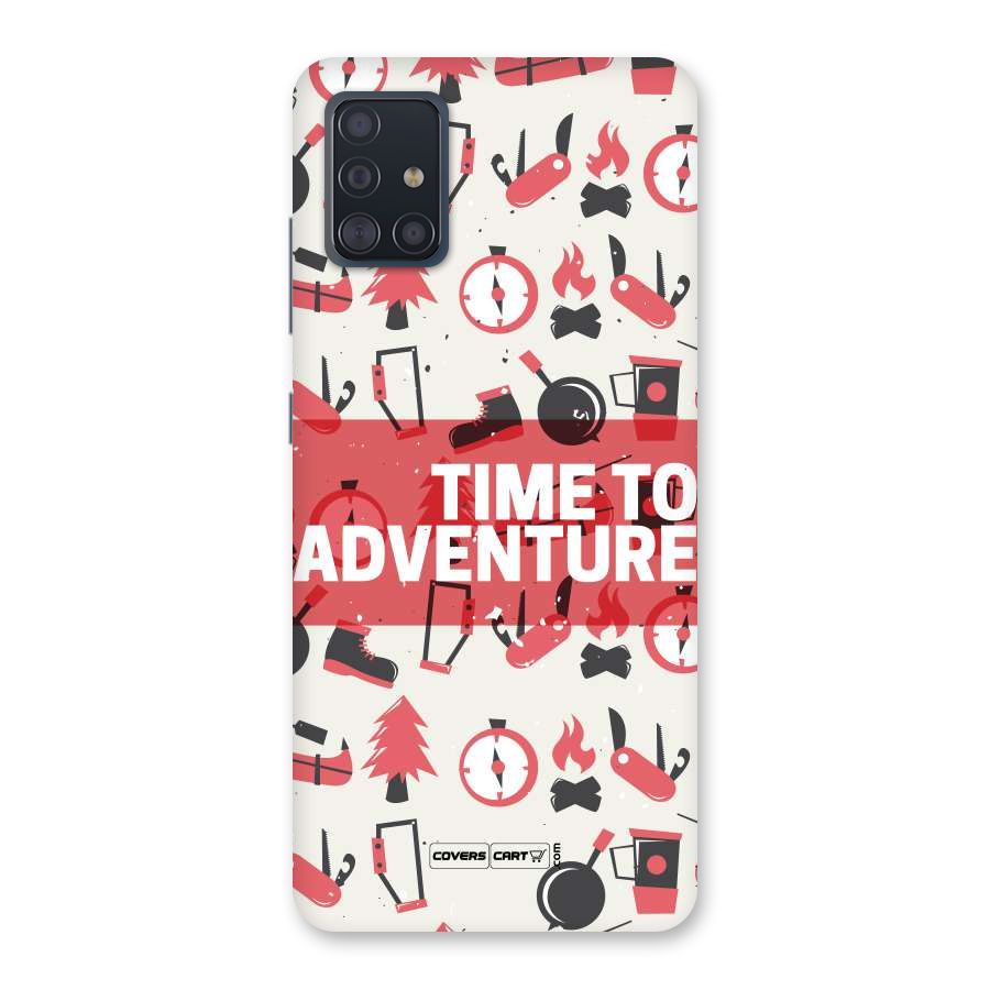 Time To Adventure Radiant Red Back Case for Galaxy A51