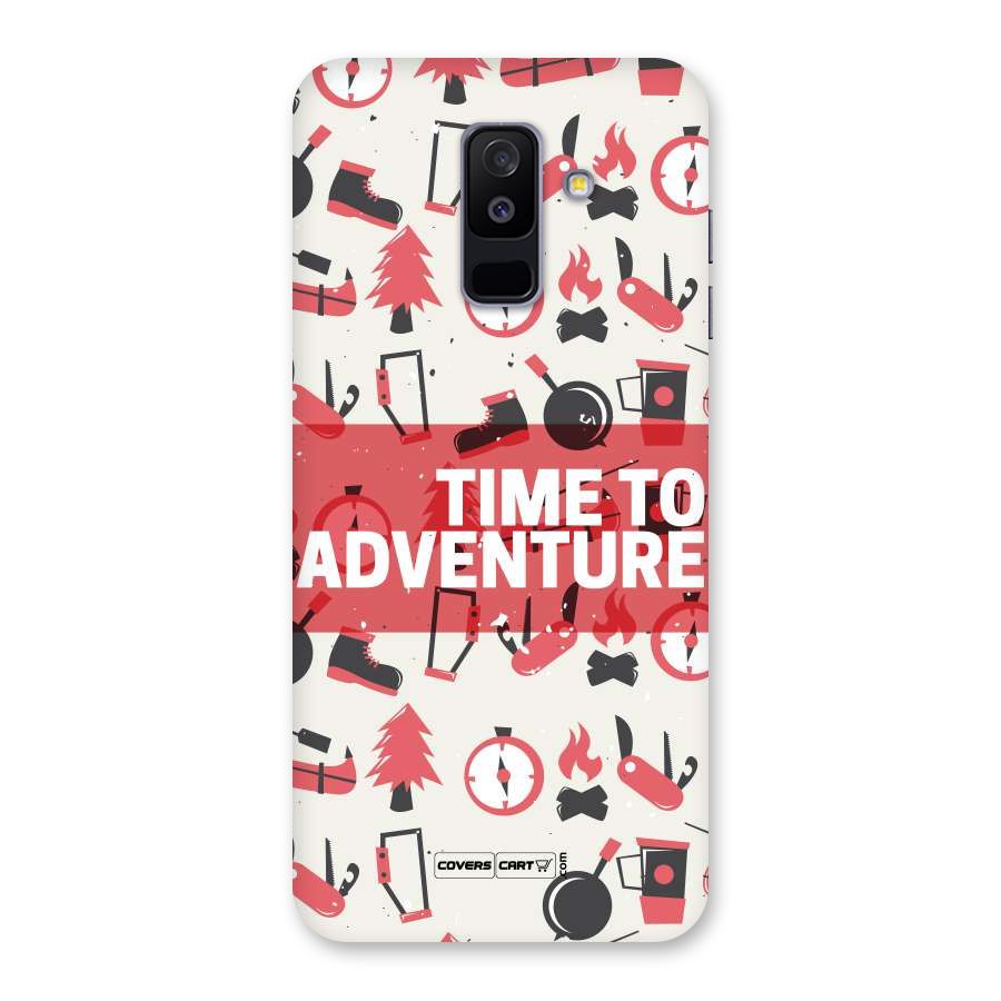 Time To Adventure Radiant Red Back Case for Galaxy A6 Plus