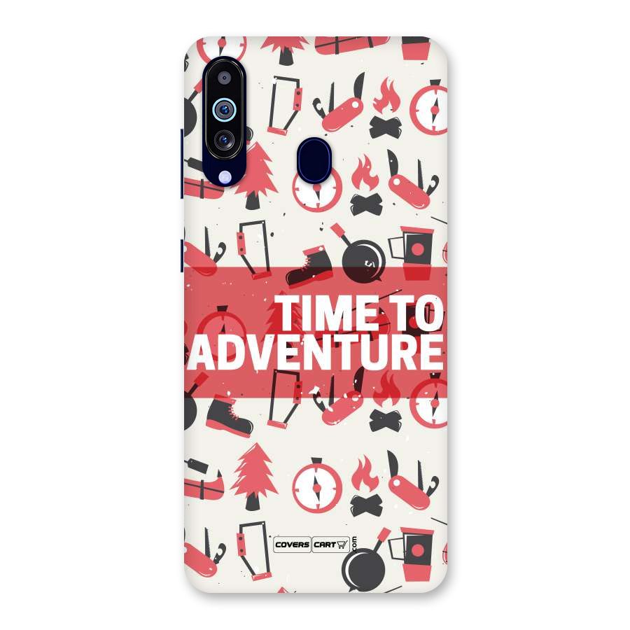 Time To Adventure Radiant Red Back Case for Galaxy A60
