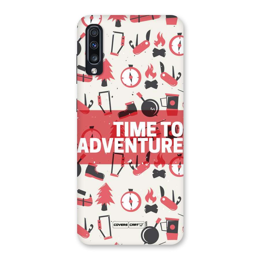 Time To Adventure Radiant Red Back Case for Galaxy A70