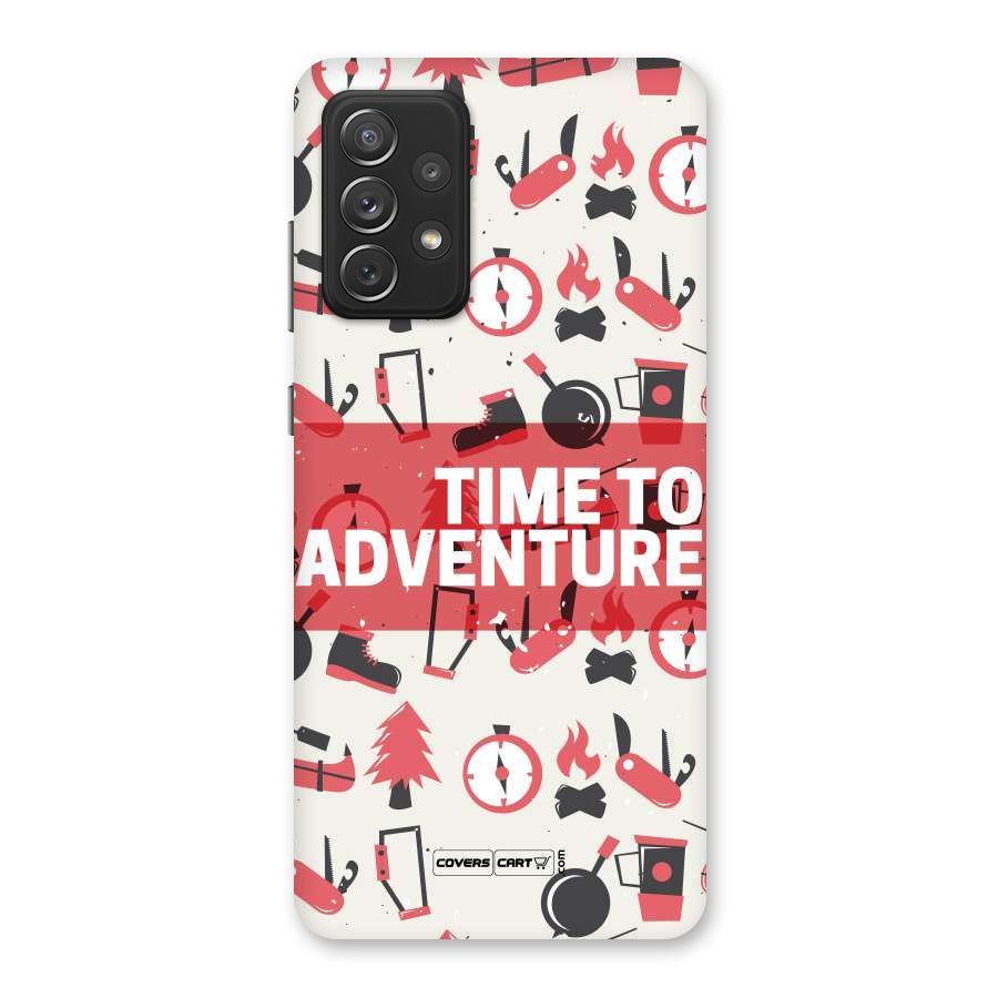 Time To Adventure Radiant Red Back Case for Galaxy A72
