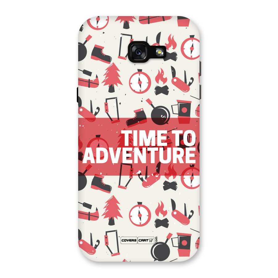 Time To Adventure Radiant Red Back Case for Galaxy A7 (2017)