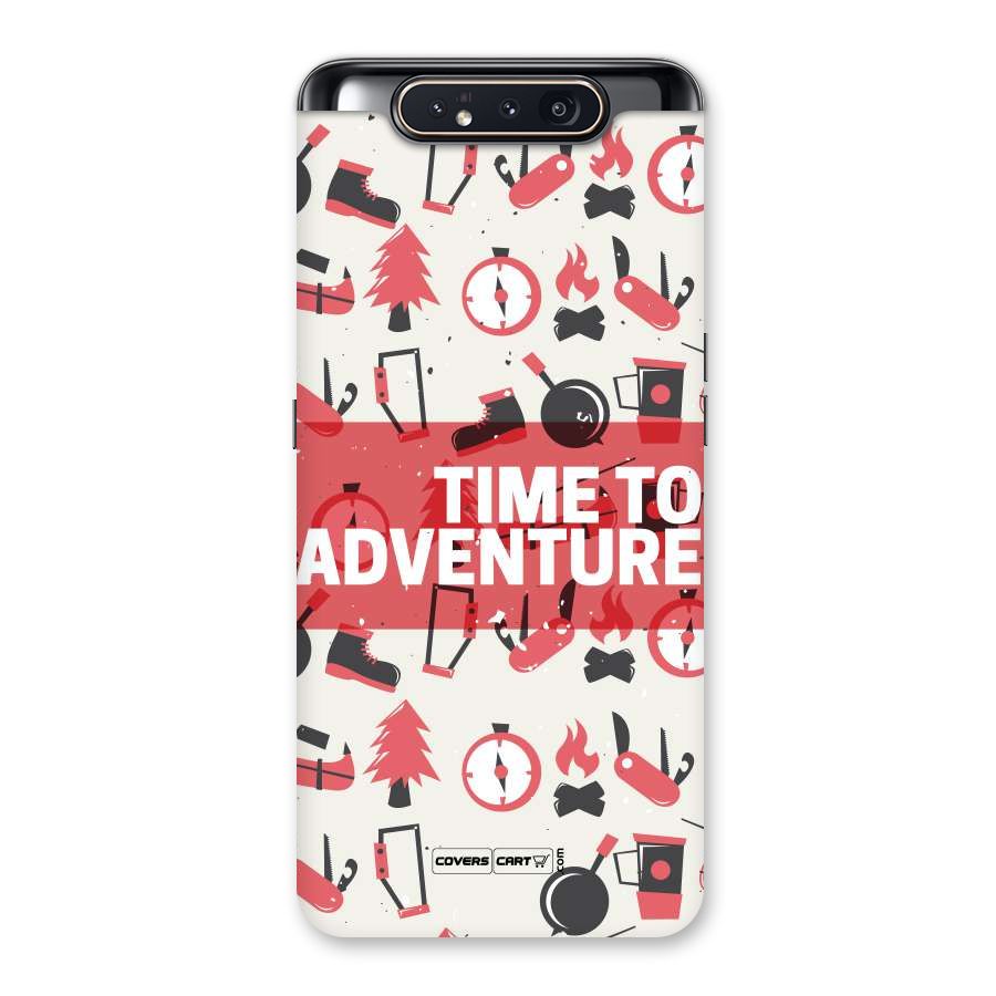 Time To Adventure Radiant Red Back Case for Galaxy A80