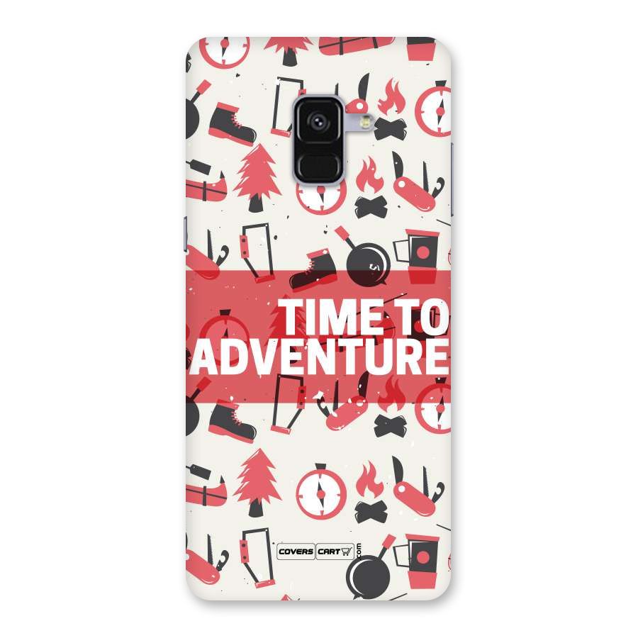 Time To Adventure Radiant Red Back Case for Galaxy A8 Plus