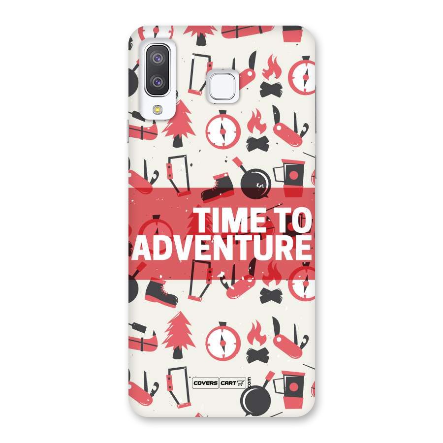 Time To Adventure Radiant Red Back Case for Galaxy A8 Star