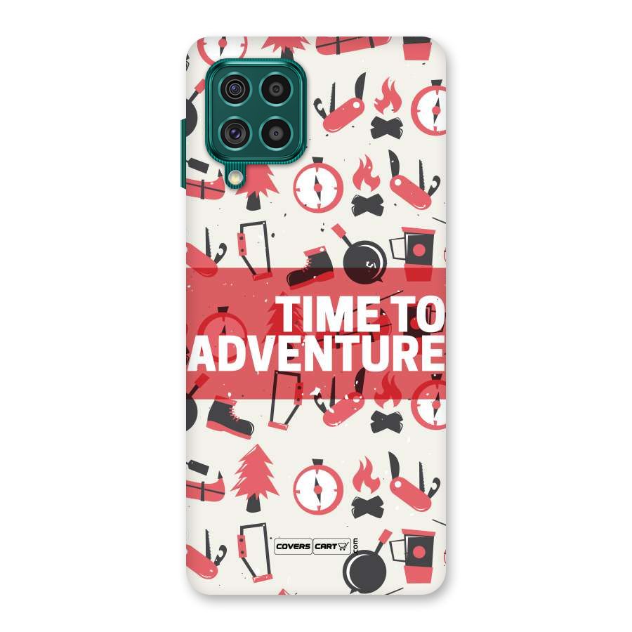 Time To Adventure Radiant Red Back Case for Galaxy F62