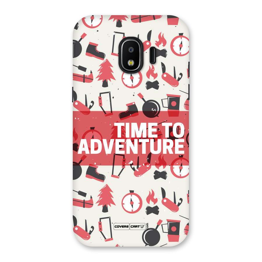 Time To Adventure Radiant Red Back Case for Galaxy J2 Pro 2018