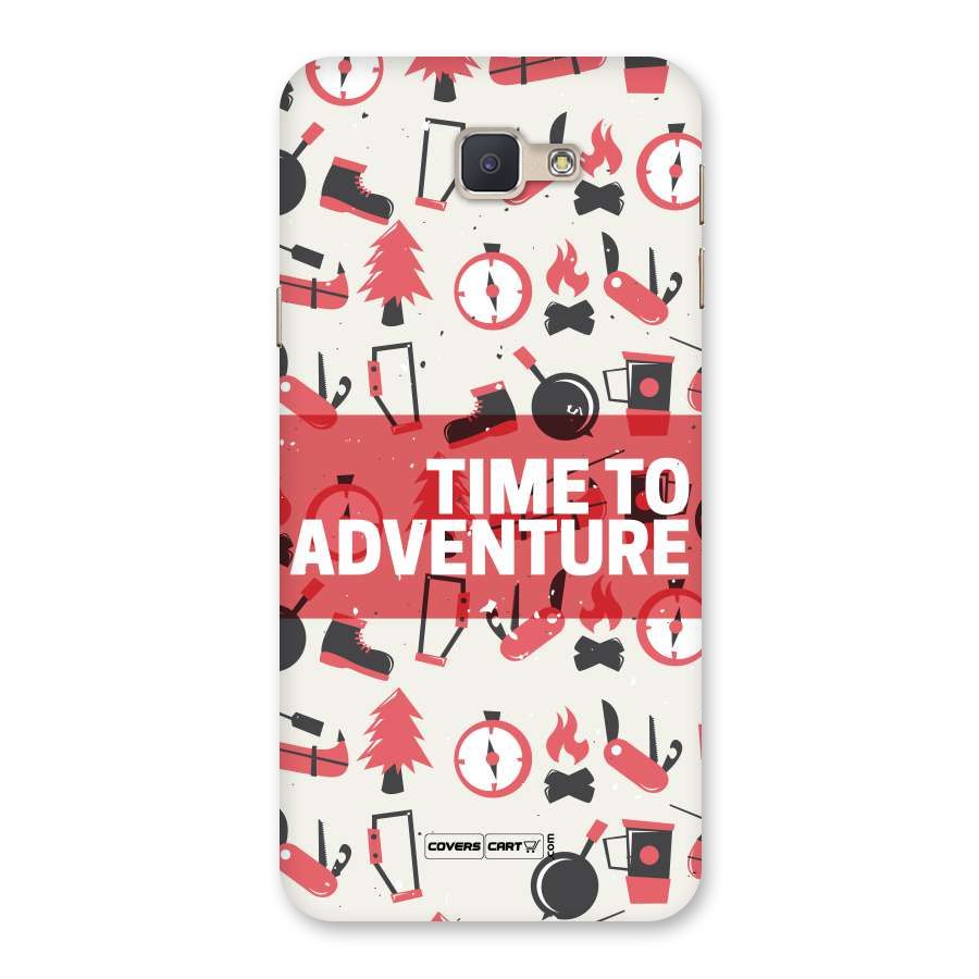 Time To Adventure Radiant Red Back Case for Galaxy J5 Prime
