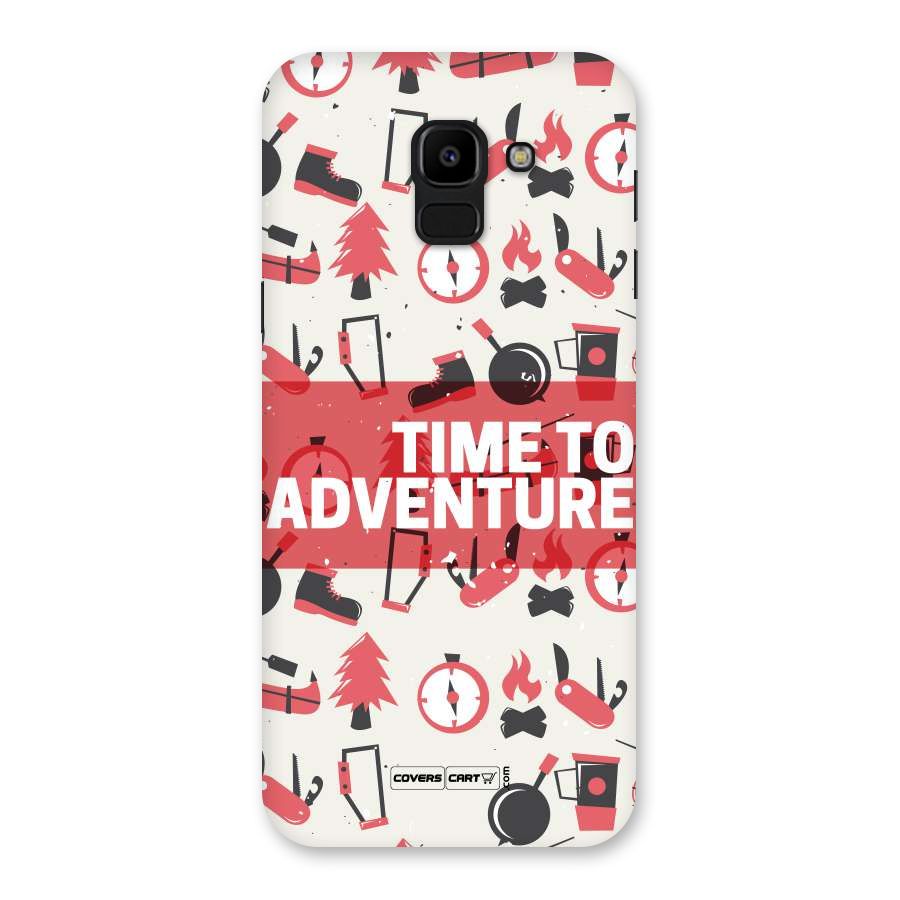 Time To Adventure Radiant Red Back Case for Galaxy J6