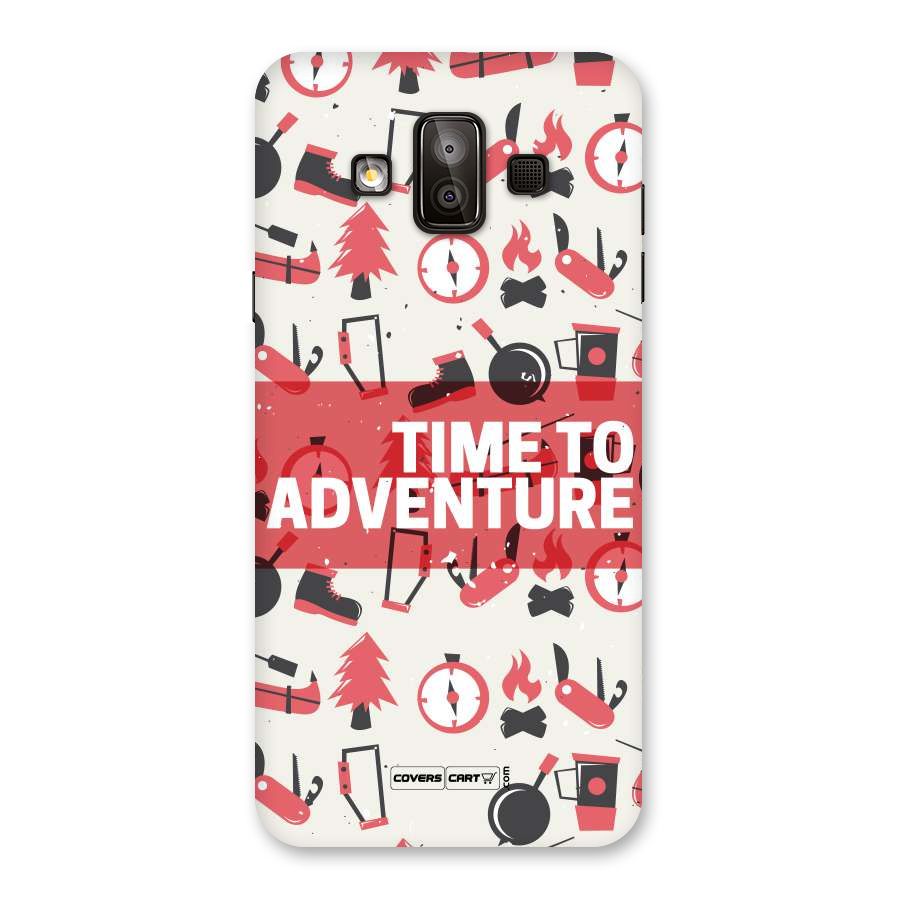 Time To Adventure Radiant Red Back Case for Galaxy J7 Duo