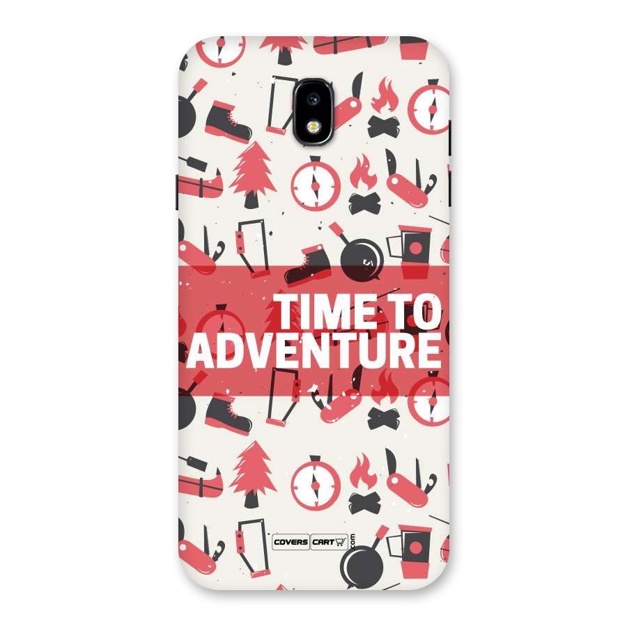 Time To Adventure Radiant Red Back Case for Galaxy J7 Pro