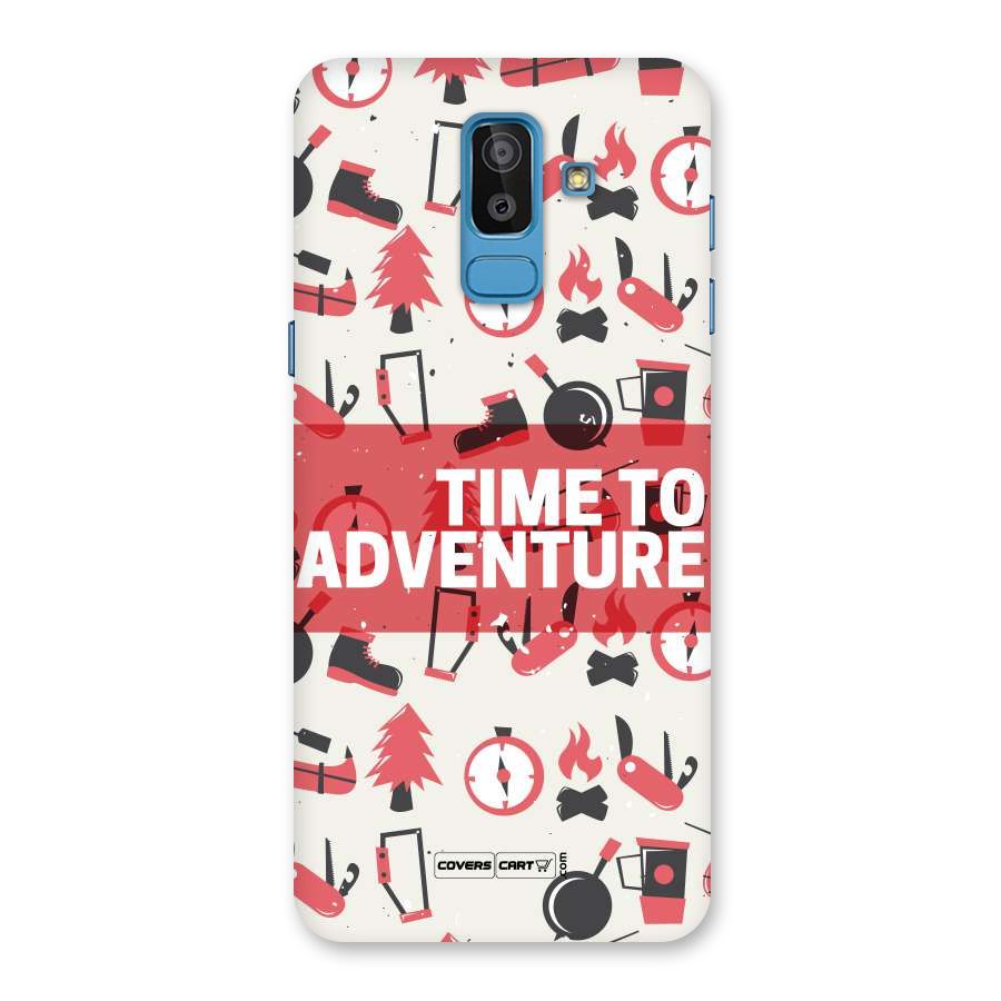 Time To Adventure Radiant Red Back Case for Galaxy J8