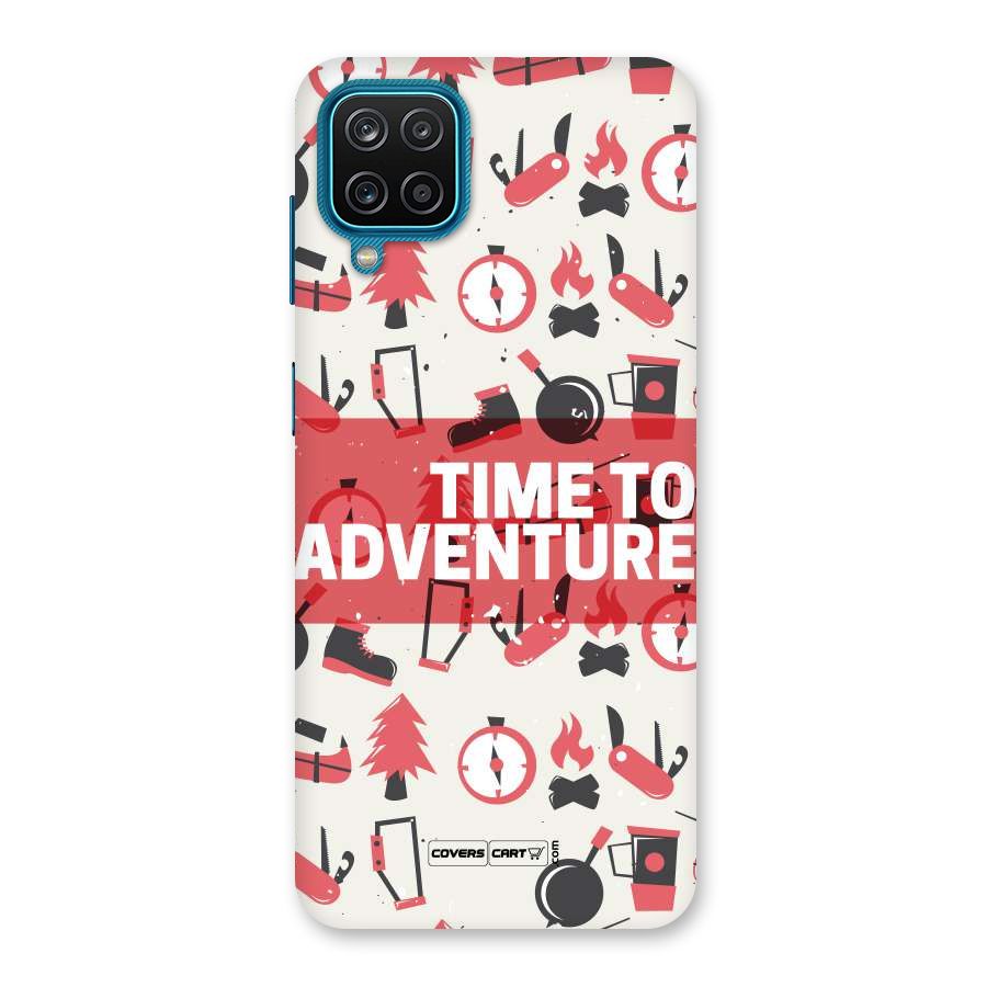 Time To Adventure Radiant Red Back Case for Galaxy M12