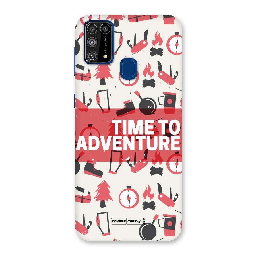 Time To Adventure Radiant Red Back Case for Galaxy M31