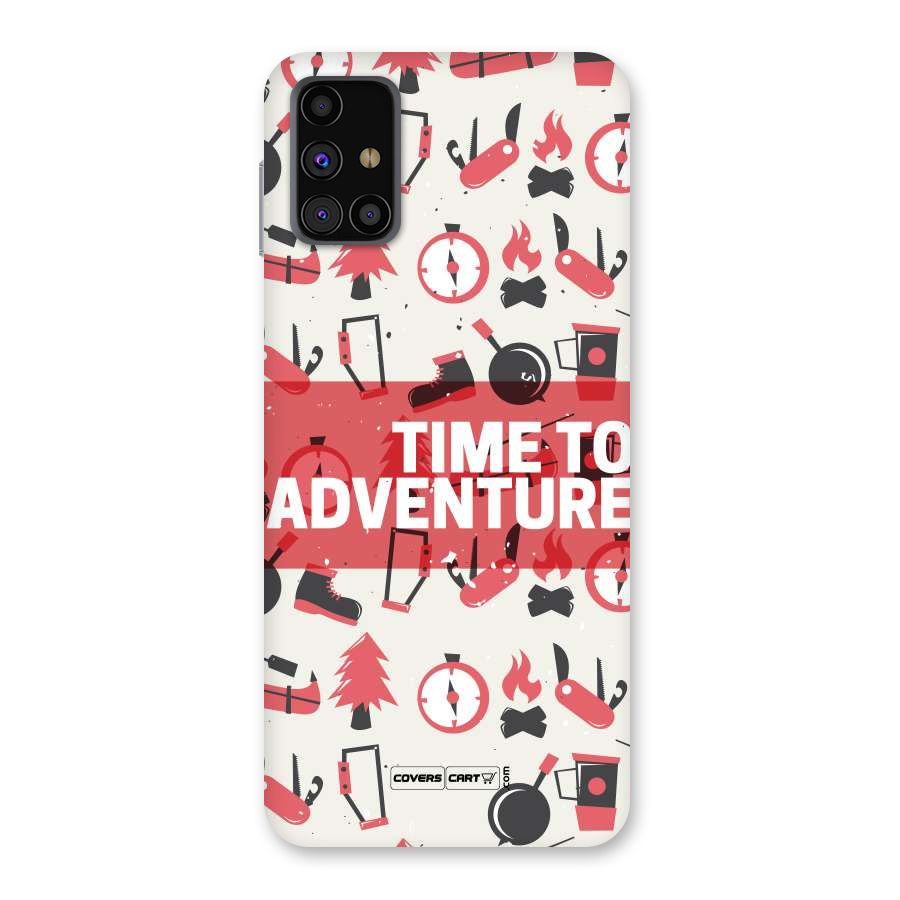Time To Adventure Radiant Red Back Case for Galaxy M31s