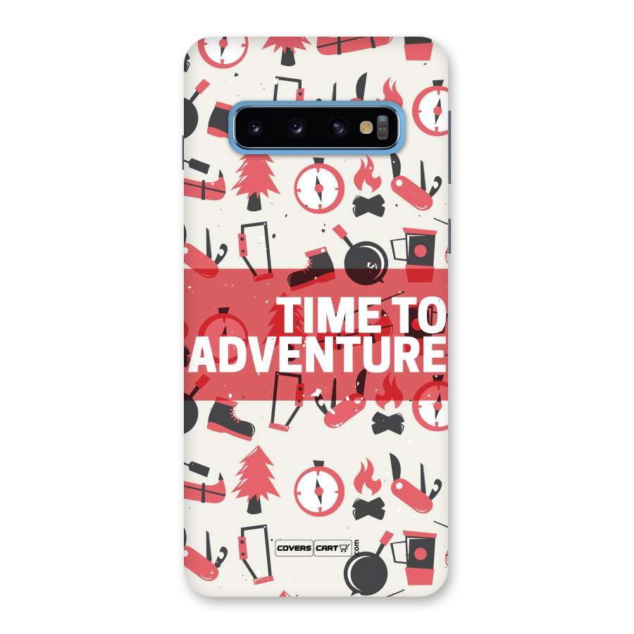 Time To Adventure Radiant Red Back Case for Galaxy S10