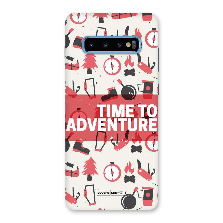 Time To Adventure Radiant Red Back Case for Galaxy S10 Plus
