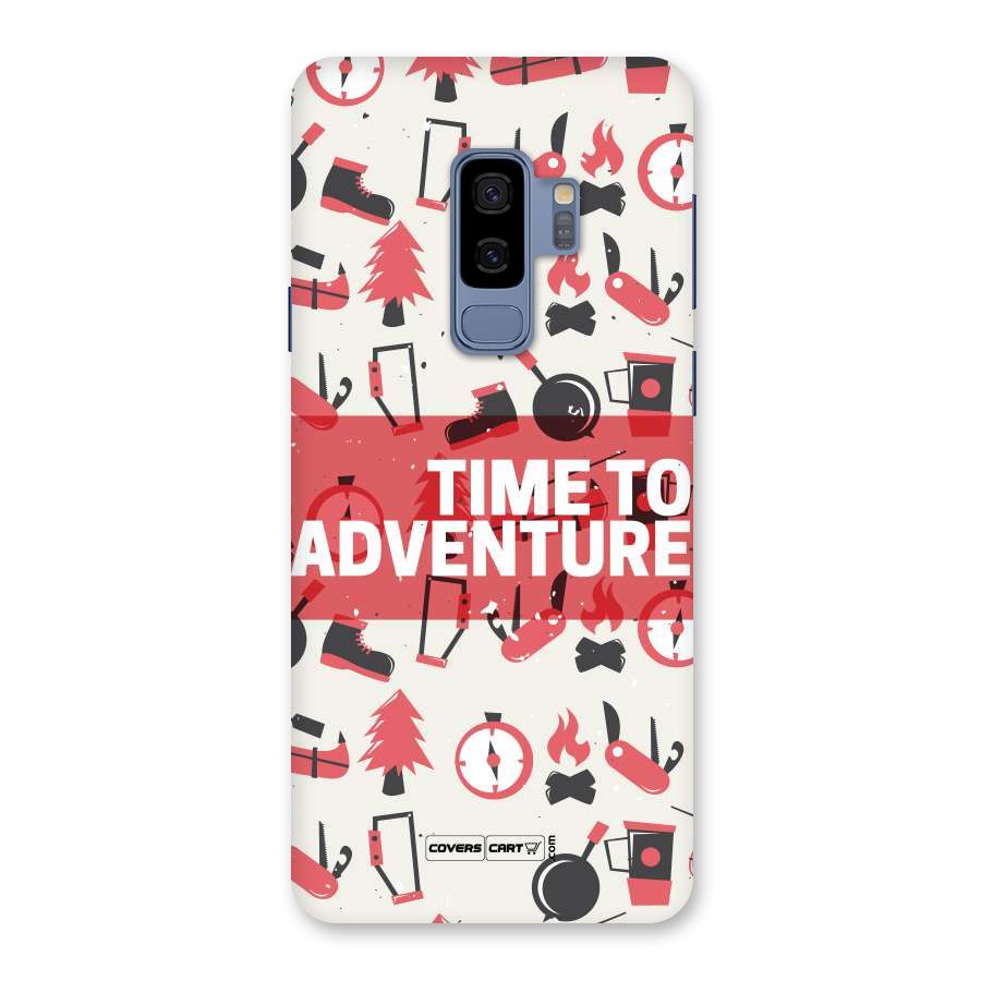 Time To Adventure Radiant Red Back Case for Galaxy S9 Plus