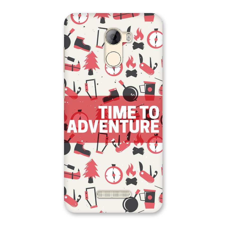 Time To Adventure Radiant Red Back Case for Gionee A1 LIte