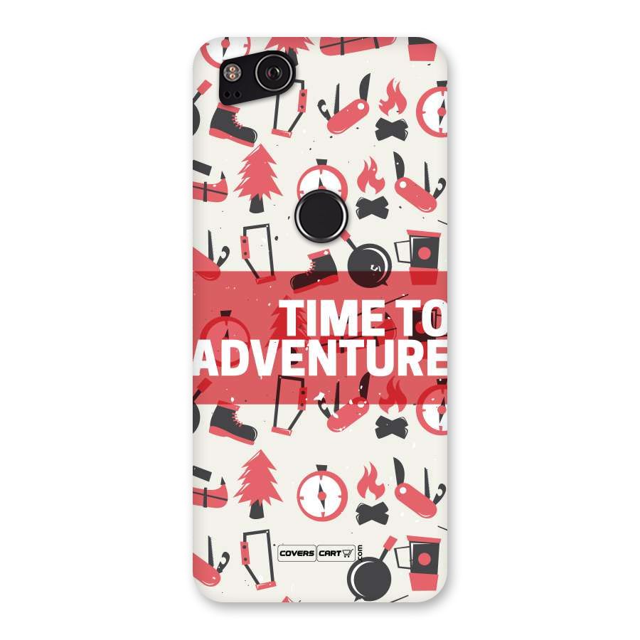 Time To Adventure Radiant Red Back Case for Google Pixel 2