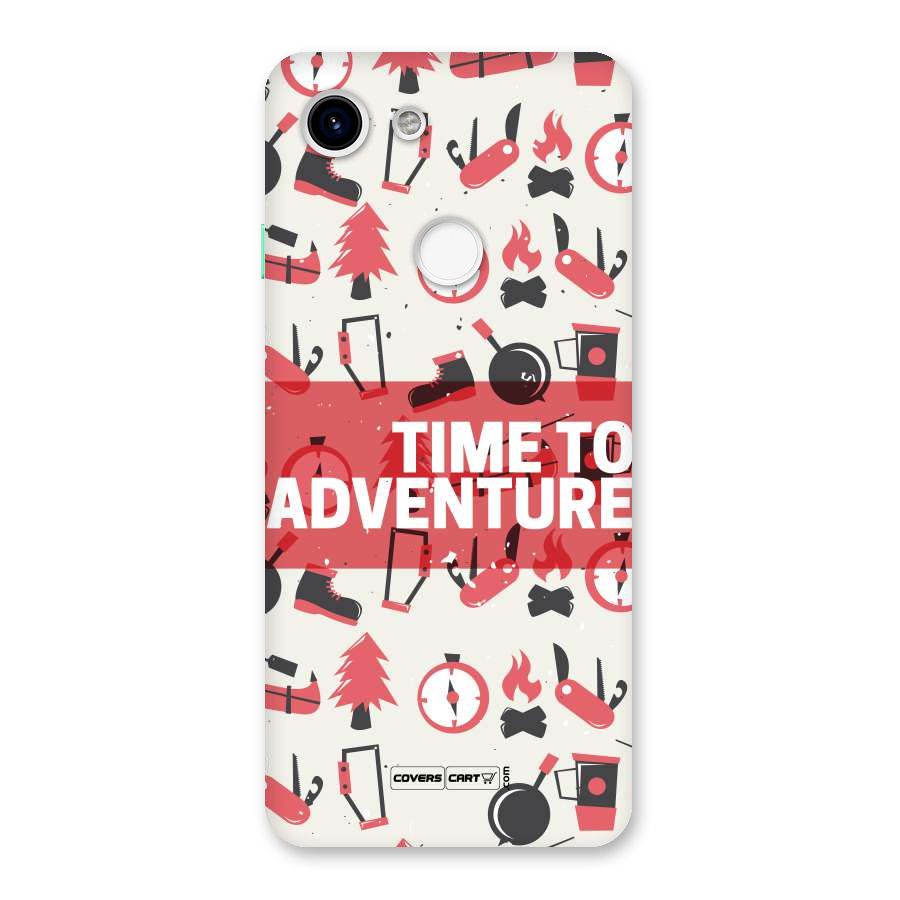 Time To Adventure Radiant Red Back Case for Google Pixel 3