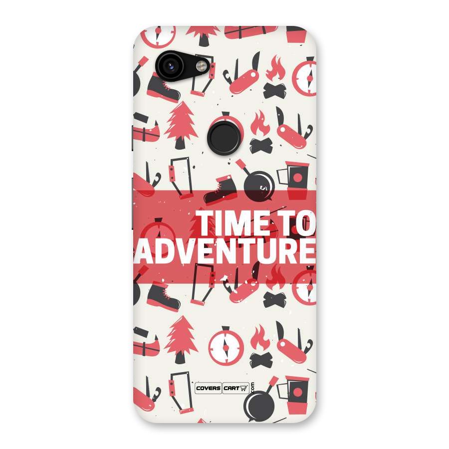 Time To Adventure Radiant Red Back Case for Google Pixel 3a