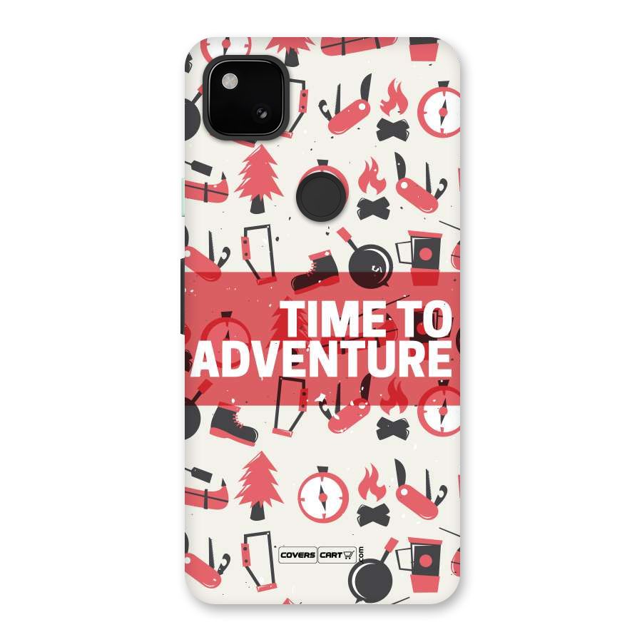 Time To Adventure Radiant Red Back Case for Google Pixel 4a