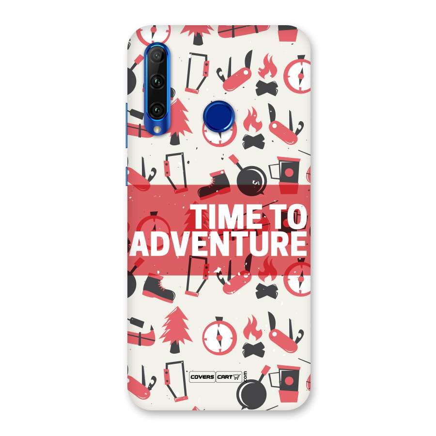 Time To Adventure Radiant Red Back Case for Honor 20i