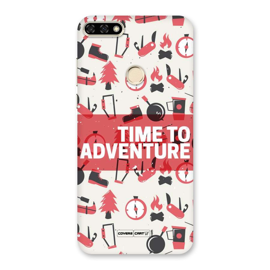 Time To Adventure Radiant Red Back Case for Honor 7A