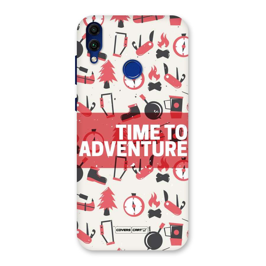 Time To Adventure Radiant Red Back Case for Honor 8C