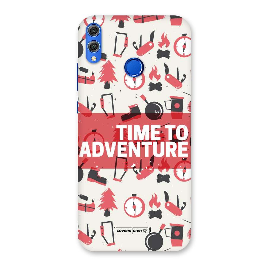 Time To Adventure Radiant Red Back Case for Honor 8X