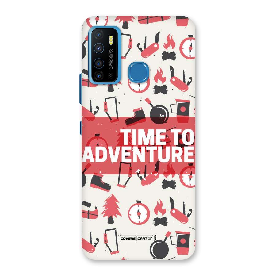 Time To Adventure Radiant Red Back Case for Infinix Hot 9