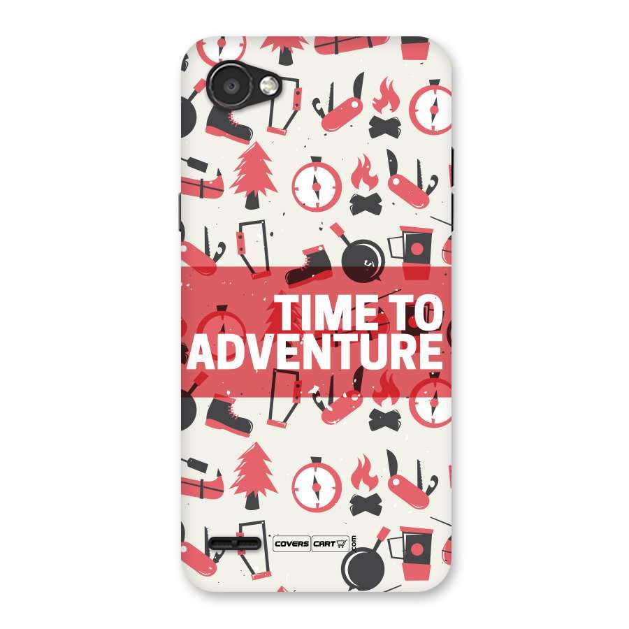 Time To Adventure Radiant Red Back Case for LG Q6