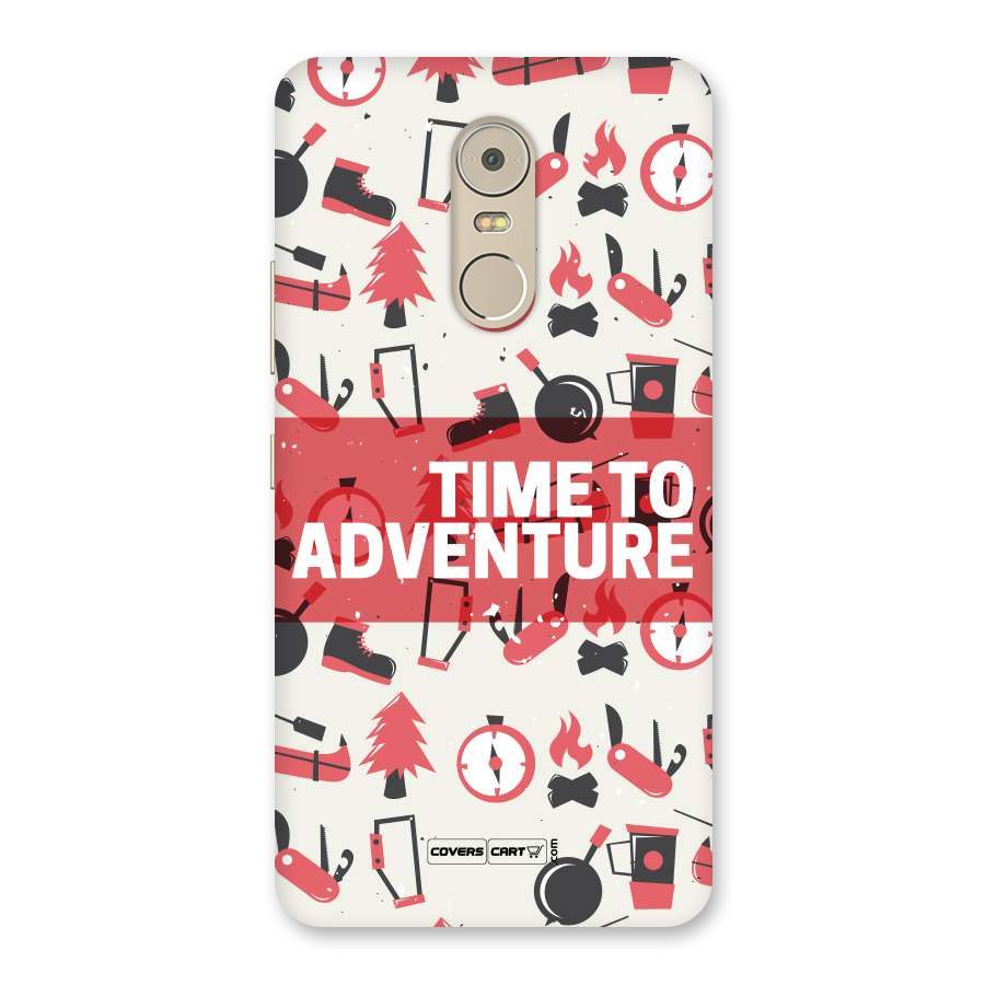 Time To Adventure Radiant Red Back Case for Lenovo K6 Note