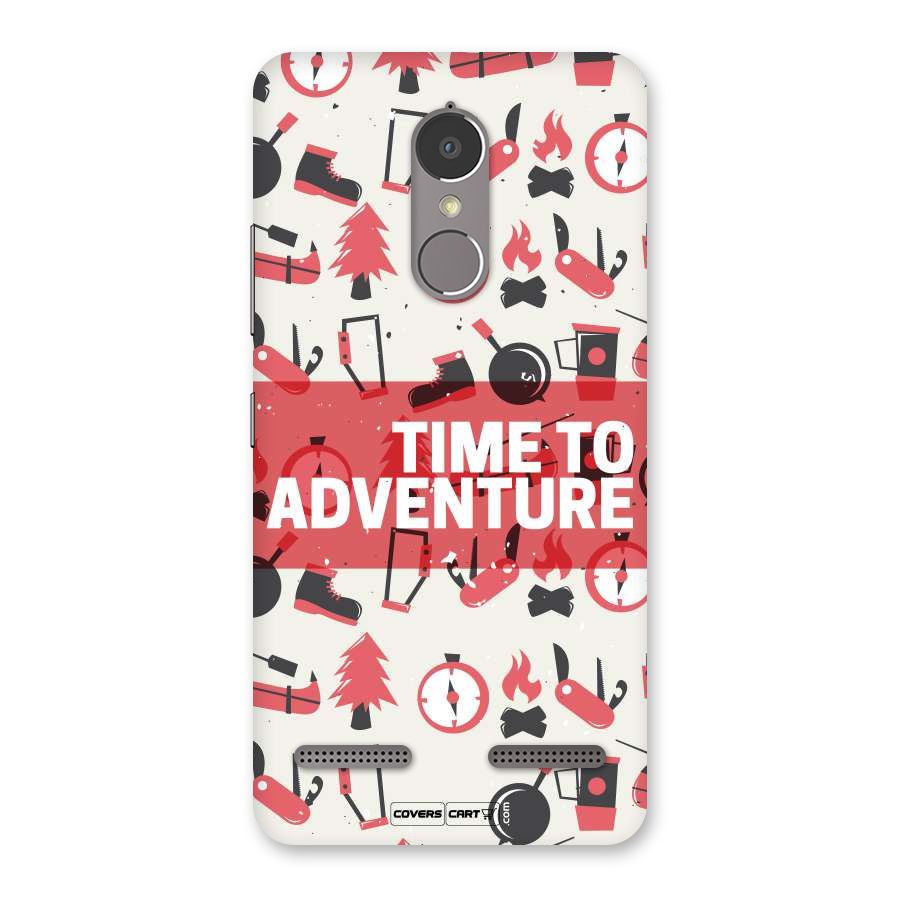 Time To Adventure Radiant Red Back Case for Lenovo K6 Power