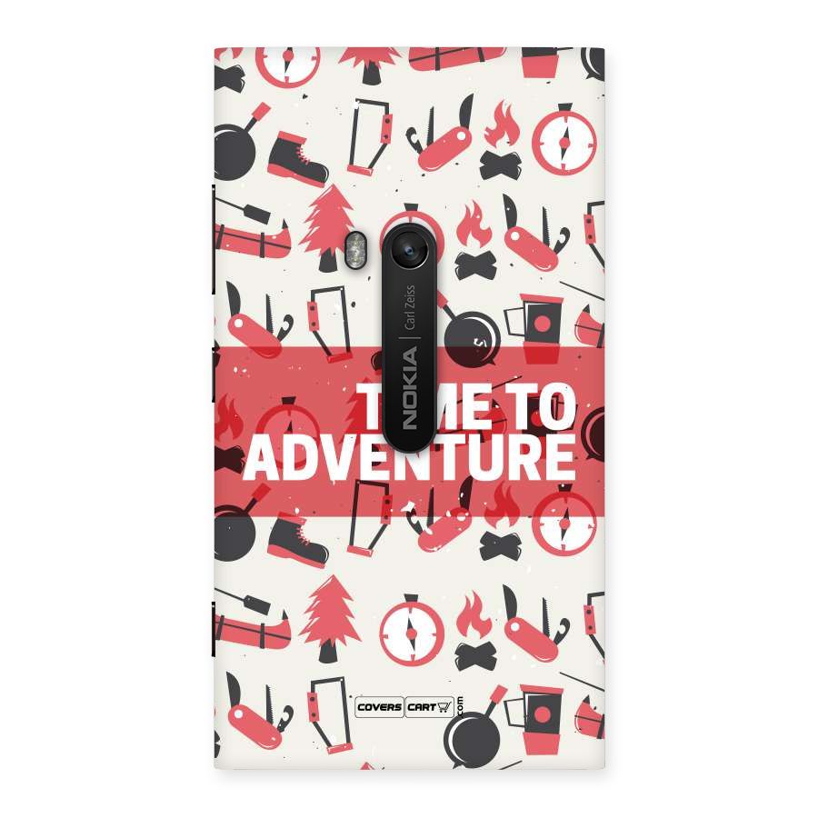 Time To Adventure Radiant Red Back Case for Lumia 920