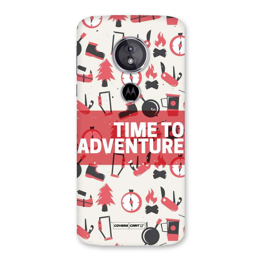 Time To Adventure Radiant Red Back Case for Moto E5