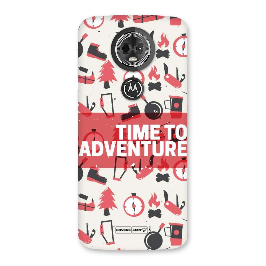 Time To Adventure Radiant Red Back Case for Moto E5 Plus