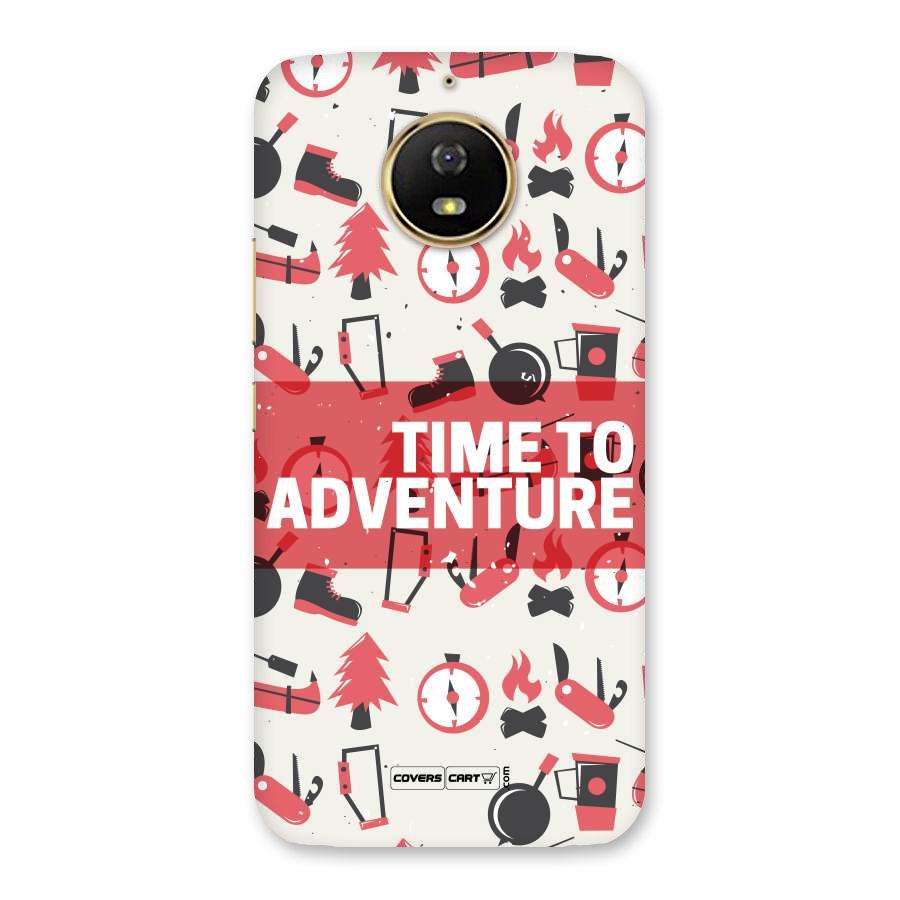 Time To Adventure Radiant Red Back Case for Moto G5s